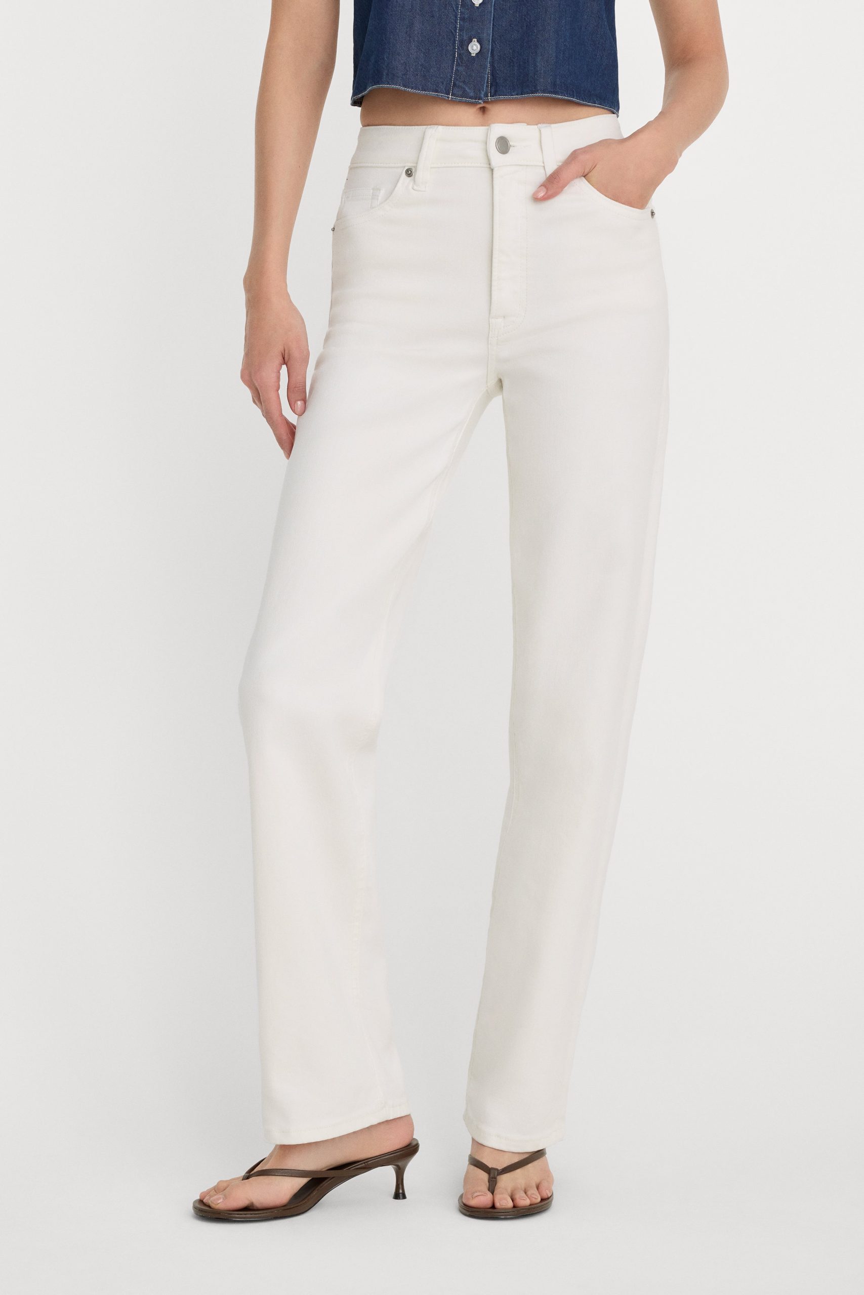 GOOD TRUE STRAIGHT JEANS | WHITE001 - Image 2
