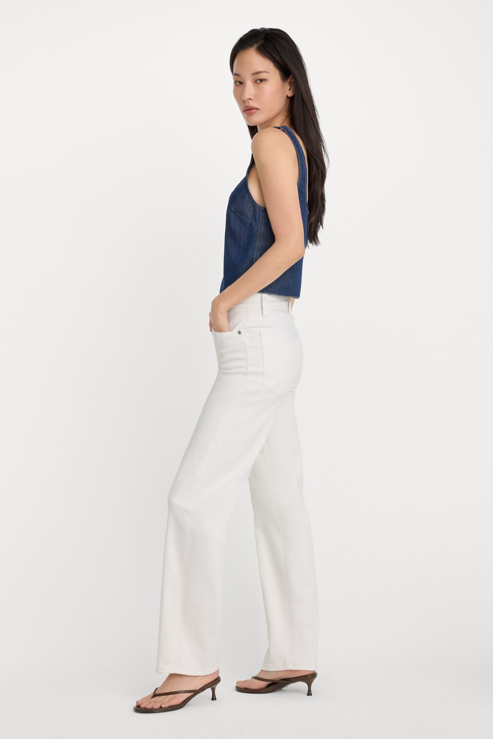 GOOD TRUE STRAIGHT JEANS | WHITE001 - Image 3