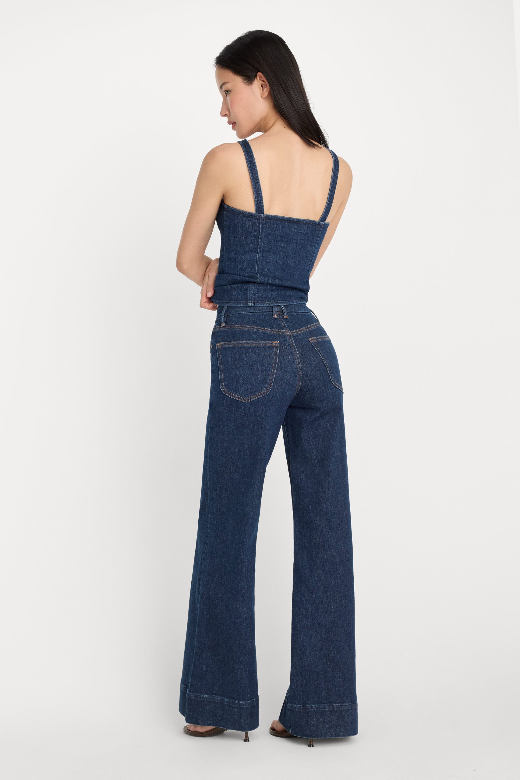 GOOD WAIST PALAZZO JEANS | INDIGO1169 - Image 5
