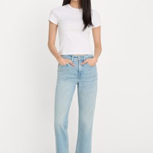 GOOD ICON STRAIGHT ANKLE JEANS | INDIGO1137