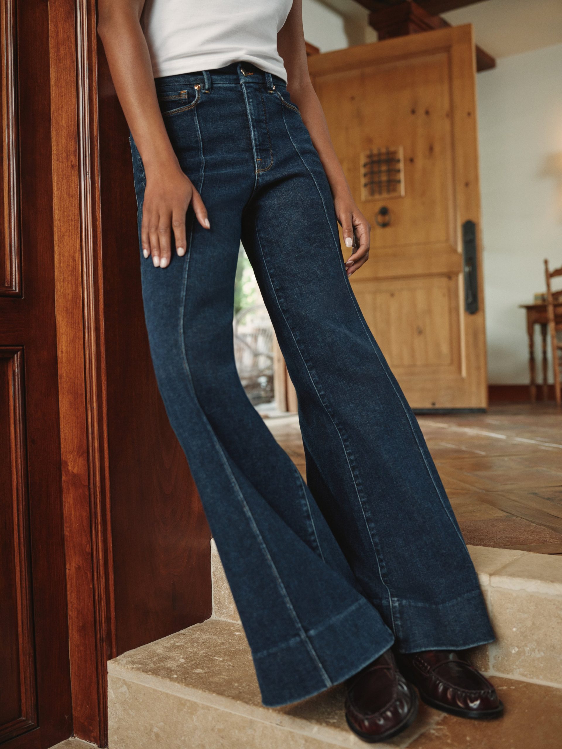 GOOD WAIST PALAZZO JEANS | INDIGO1169 - Image 7
