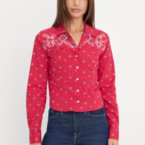 DOLLY TAILORED POPLIN SHIRT | FLARE BANDANA PRINT