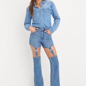 DOLLY JOLEANS BOOTCUT HIGH RISE JEANS | INDIGO1200