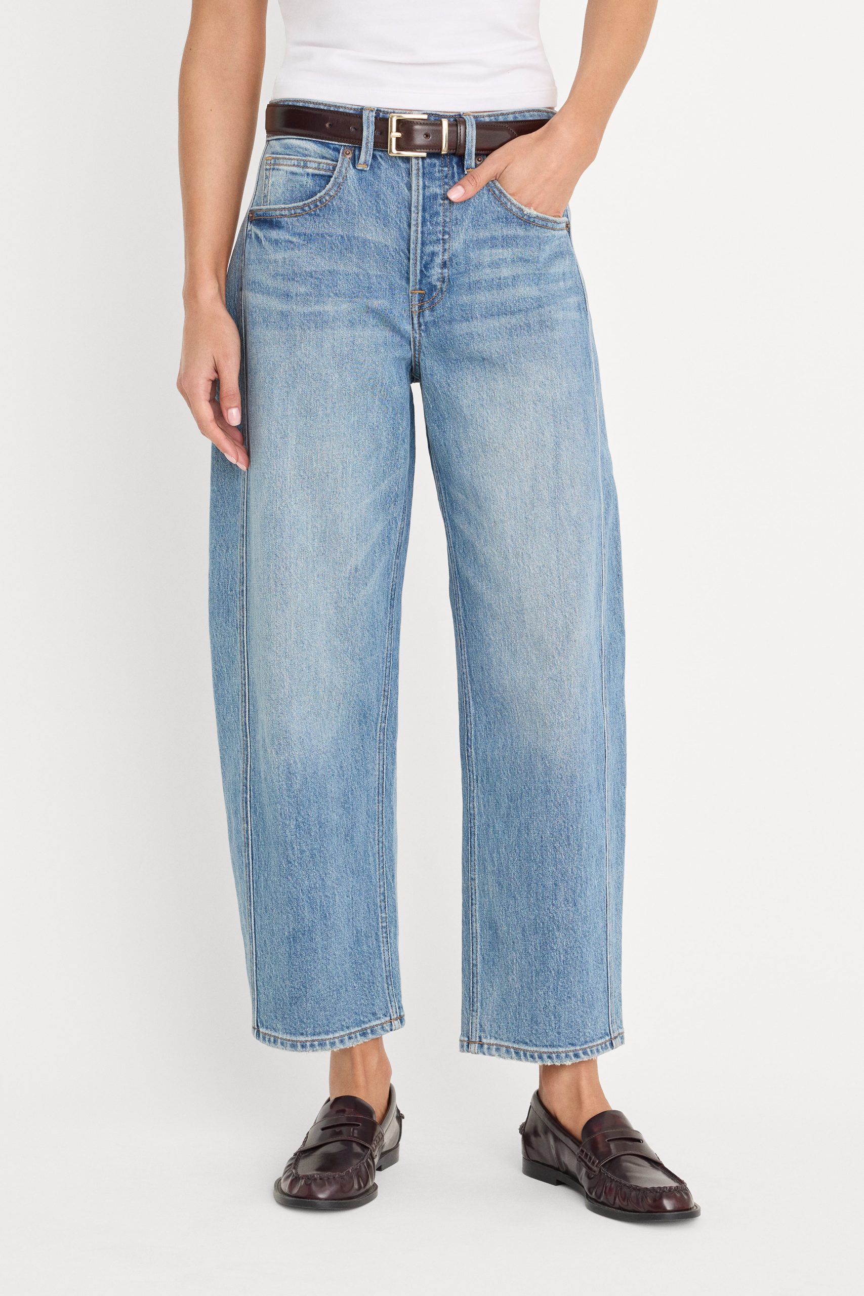 VINTAGE BARREL ANKLE JEANS | INDIGO1350 - Image 2