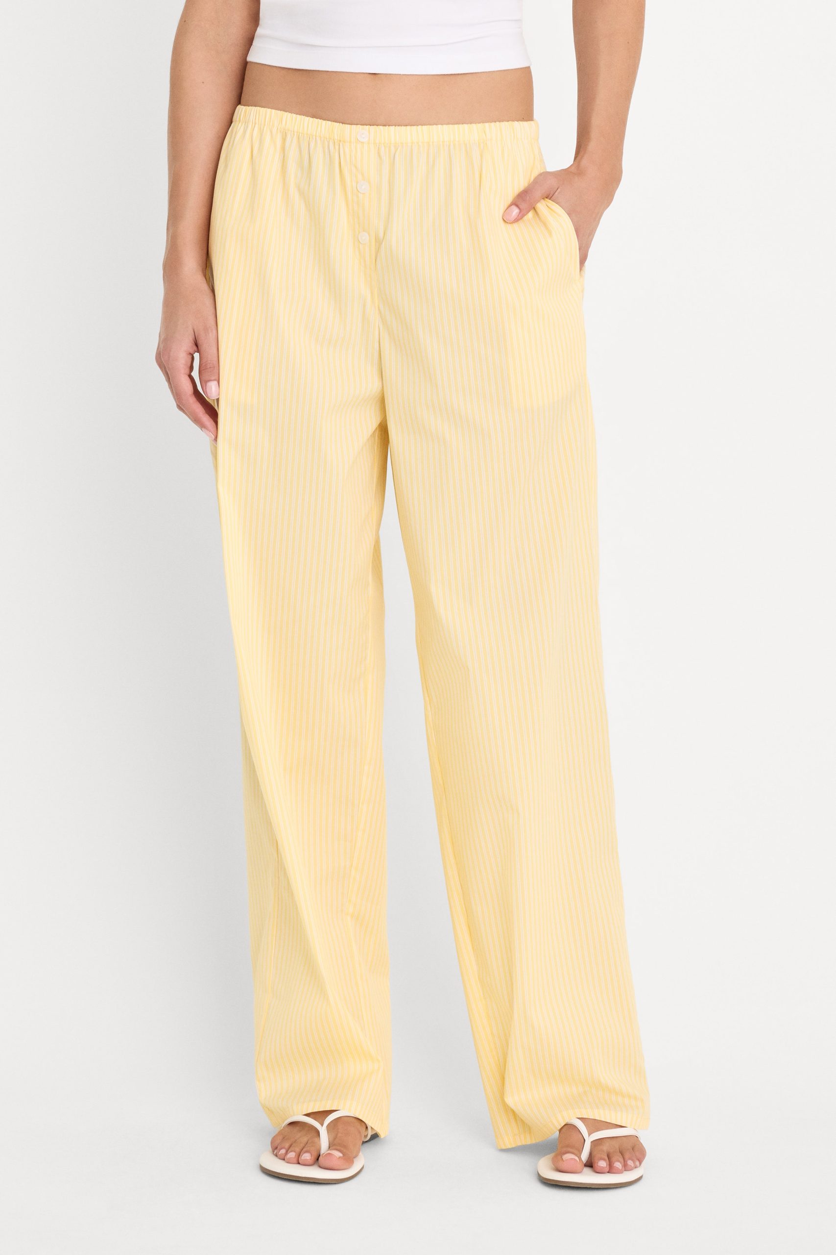 POPLIN PULL ON PANTS | BUTTERBEAM STRIPE - Image 2