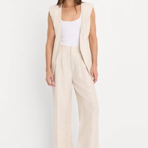 THE RELAXED LINEN TROUSER | OAT