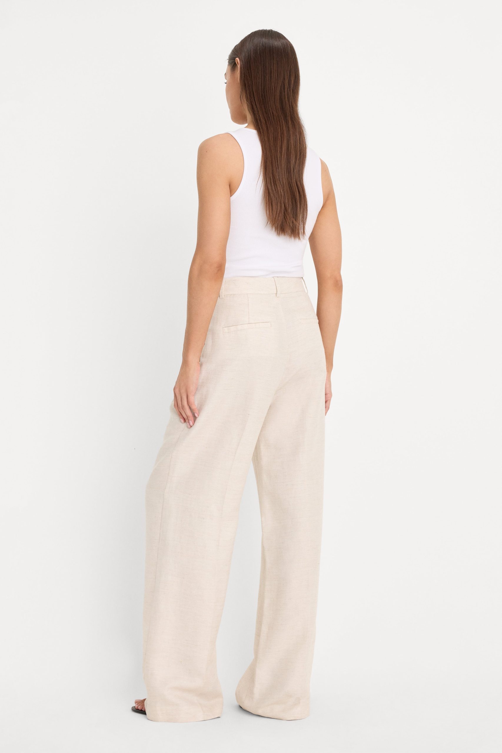 THE RELAXED LINEN TROUSER | OAT - Image 5