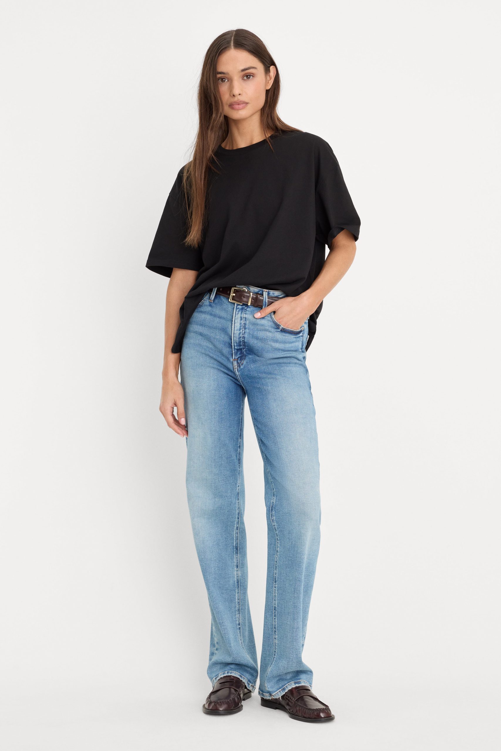 COTTON OVERSIZED TEE | BLACK001 - Image 5