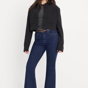 GOOD PETITE FLARE JEANS | INDIGO1153