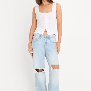 VINTAGE LOW LOOSE JEANS | INDIGO1249