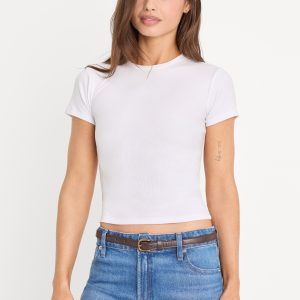 THE RIB BABY TEE | WHITE001
