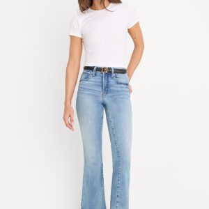 SOFT TECH GOOD LEGS CROP MINI BOOT JEANS| INDIGO1293
