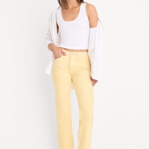 VINTAGE STRAIGHT ANKLE JEANS | HONEY