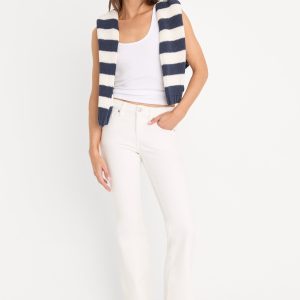 GOOD LOW RISE BOOTCUT JEANS| WHITE001