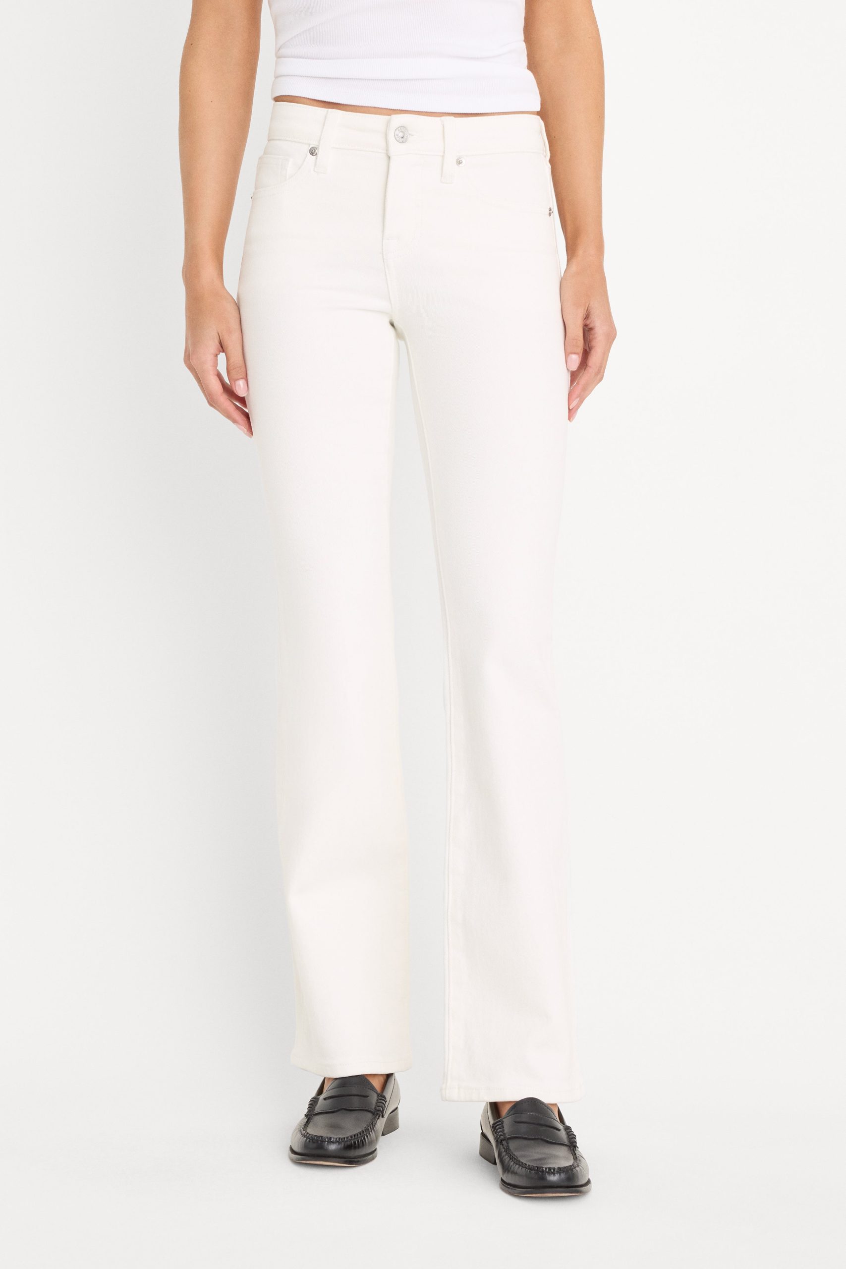 GOOD LOW RISE BOOTCUT JEANS| WHITE001 - Image 2