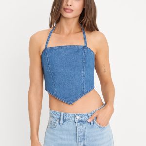 THE DENIM RECESS TOP | INDIGO1283