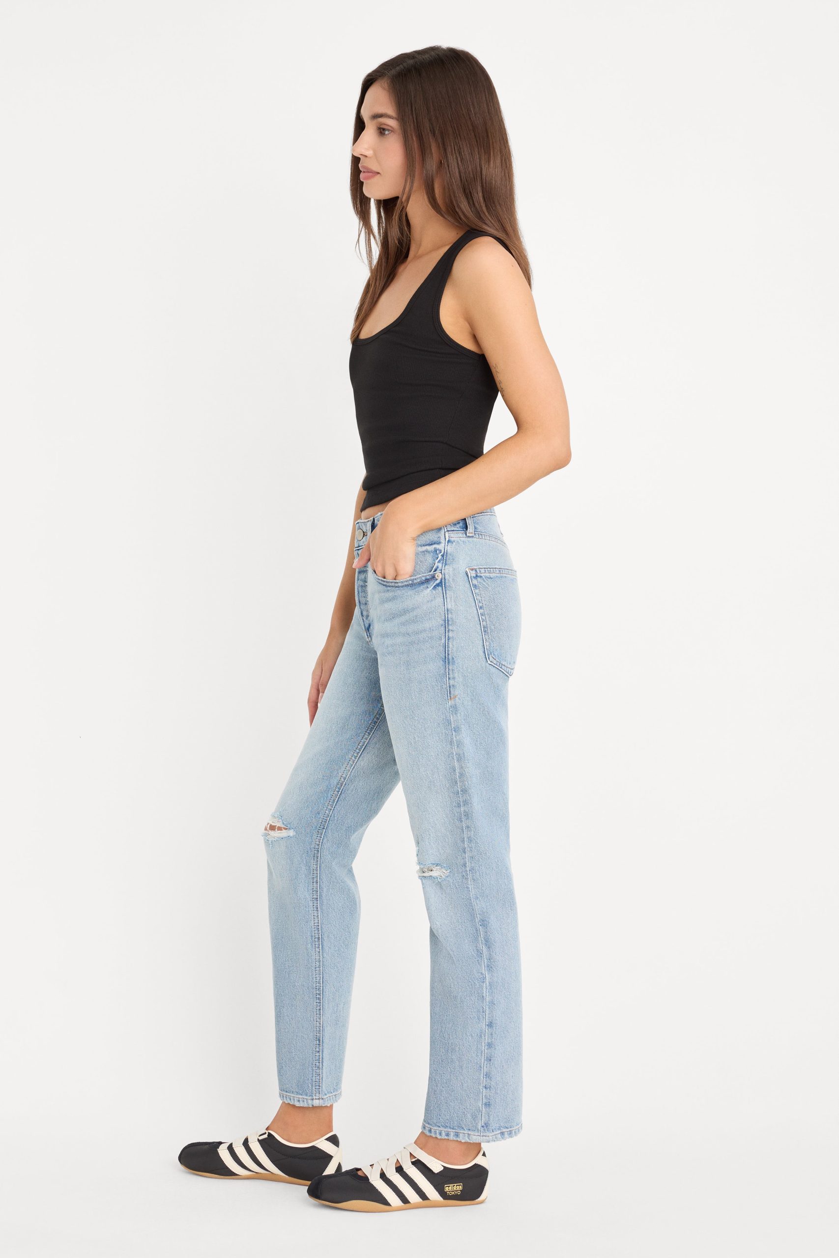 VINTAGE STRAIGHT ANKLE JEANS | INDIGO1252 - Image 3