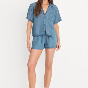 THE DENIM PULL ON SHORT | INDIGO1273