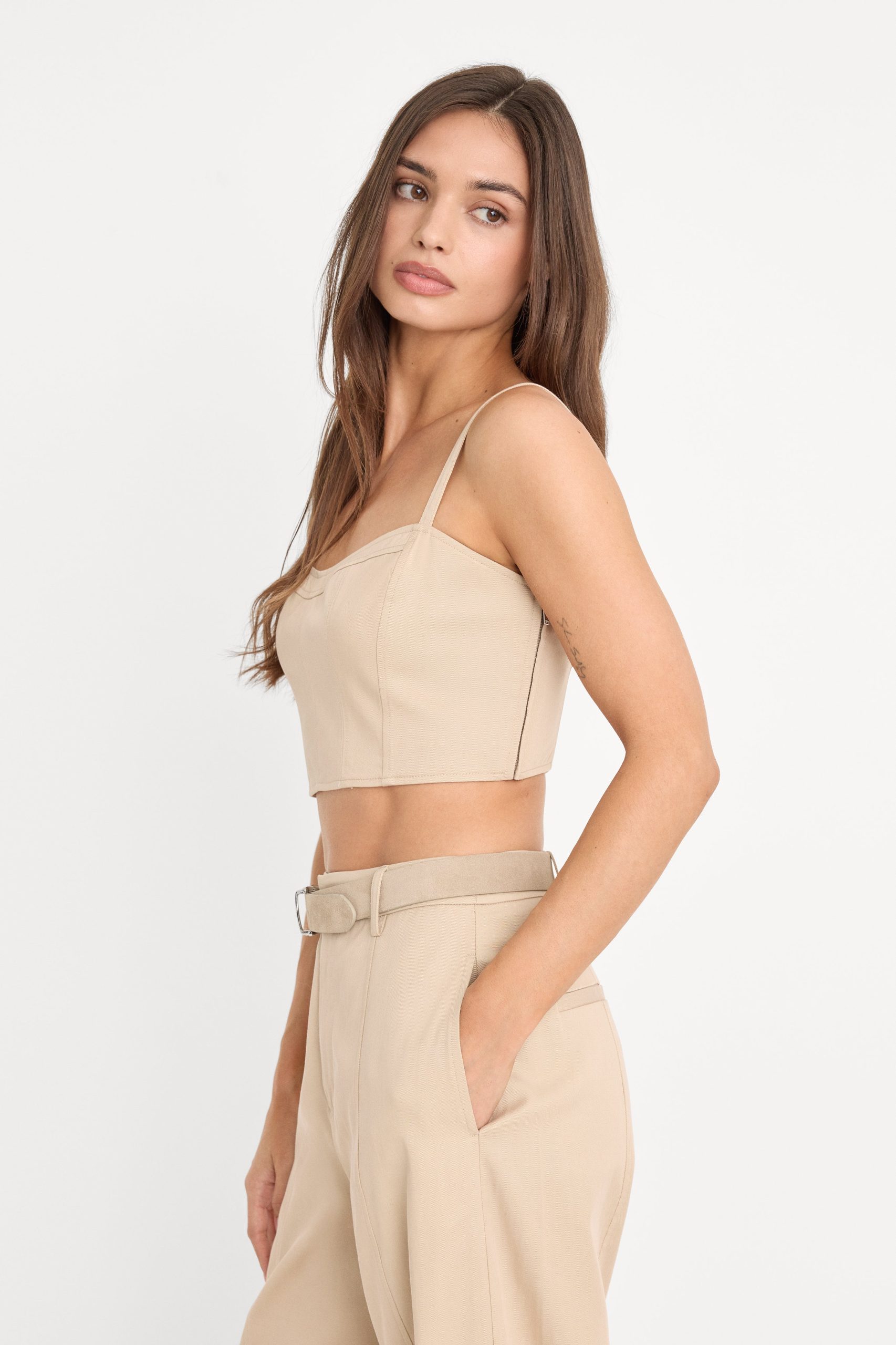 THE BUSTIER TOP | LIGHT TAUPE - Image 2