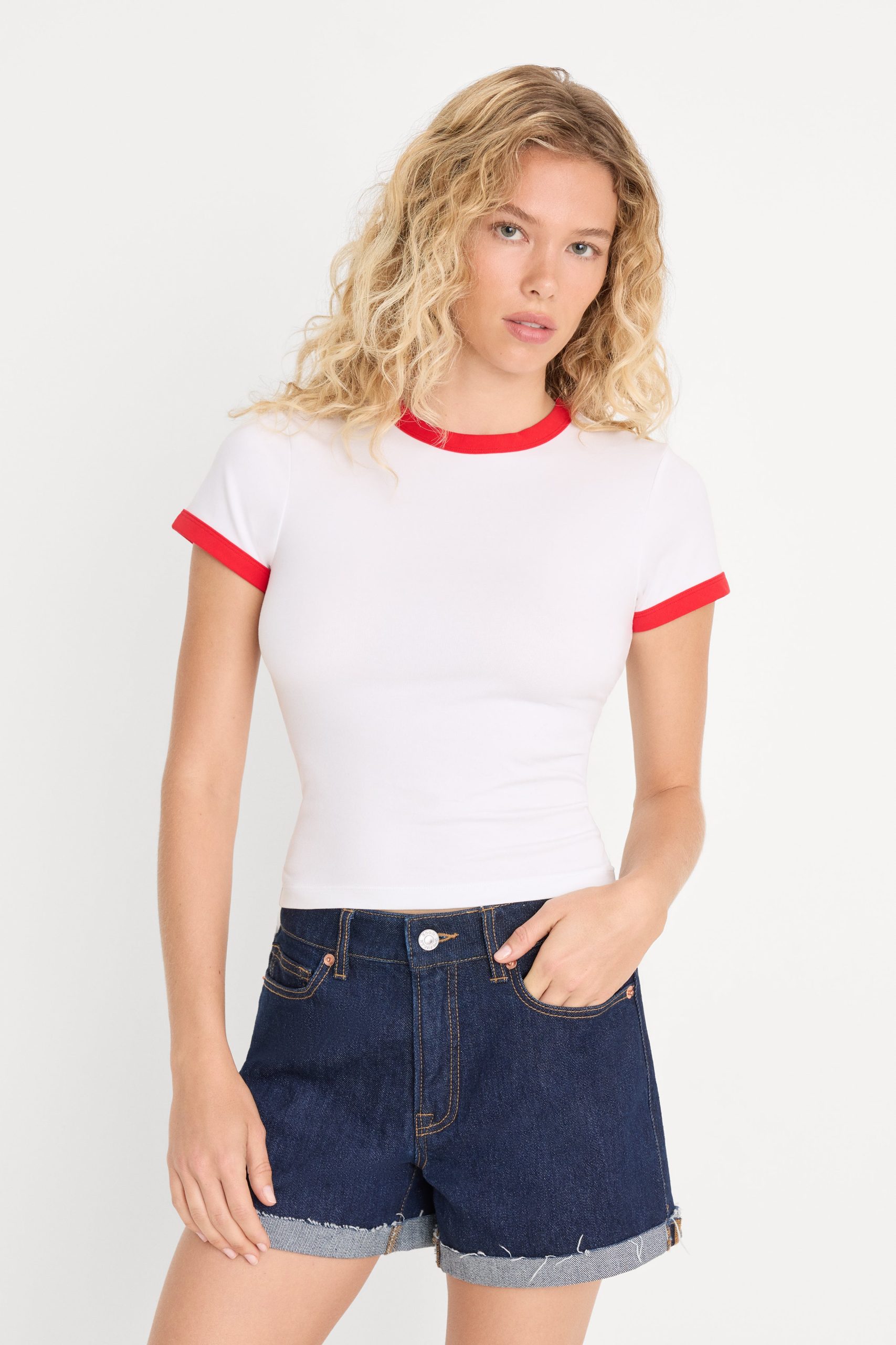 THE RINGER BABY TEE | WHITE