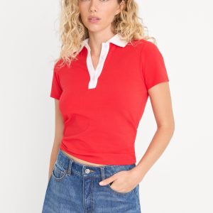 THE EASY POLO | POP RED