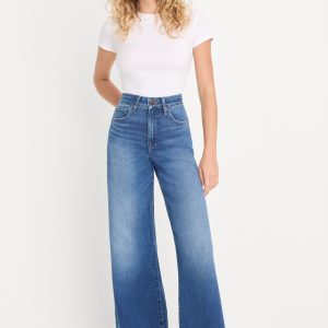 SOFT TECH GOOD WAIST PALAZZO JEANS | INDIGO1233