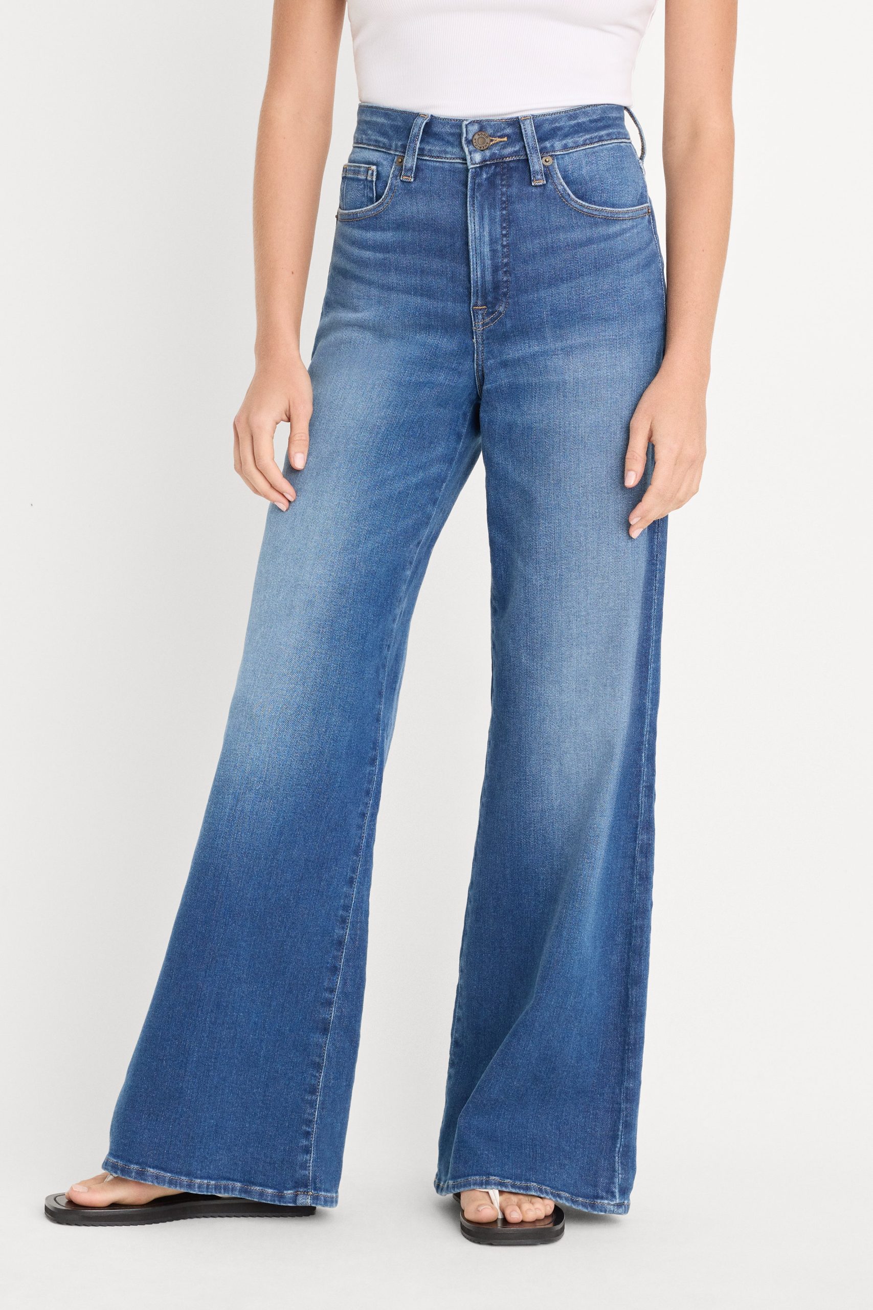 SOFT TECH GOOD WAIST PALAZZO JEANS | INDIGO1233 - Image 2