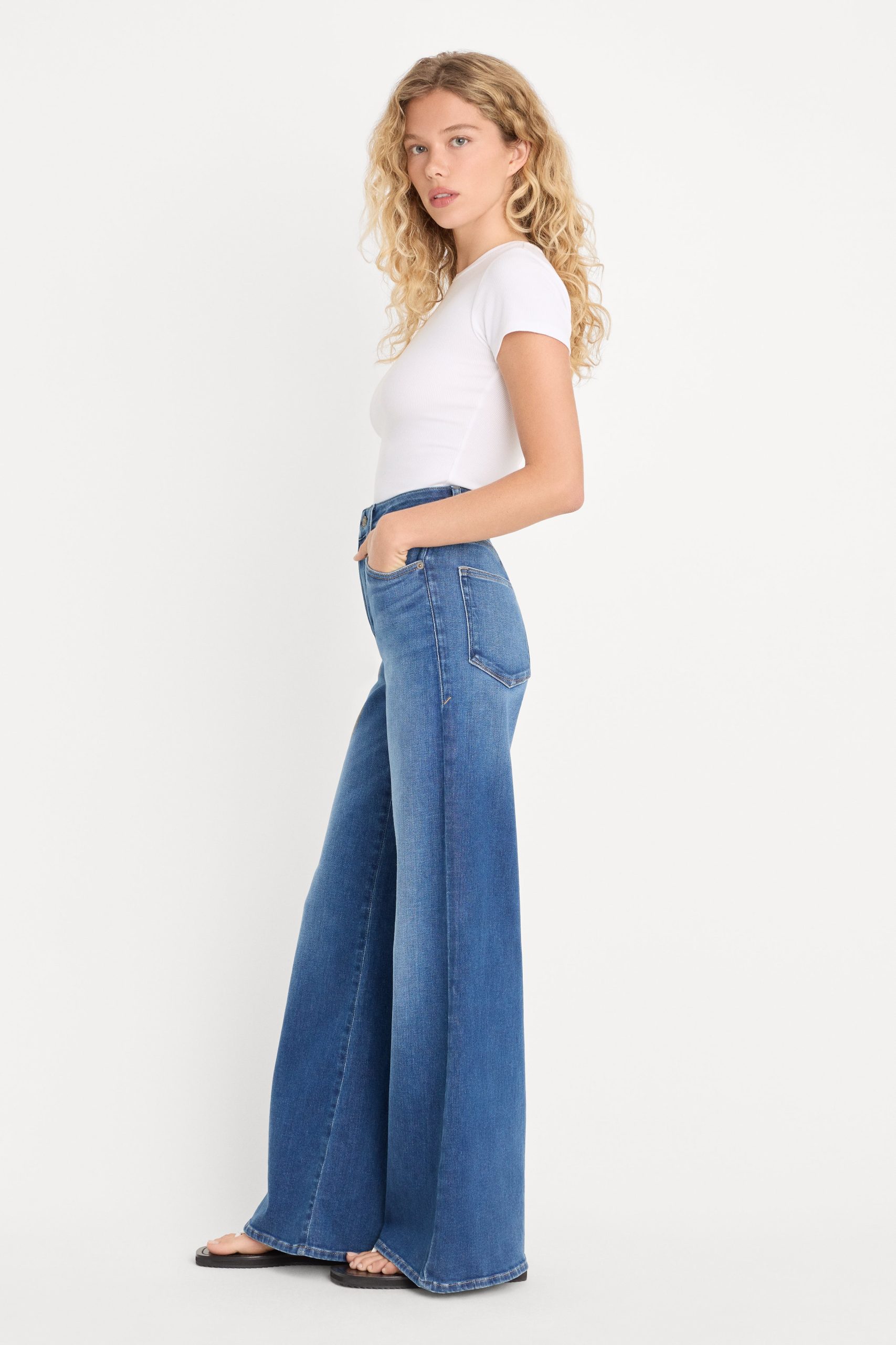 SOFT TECH GOOD PETITE PALAZZO JEANS | INDIGO1233 - Image 2