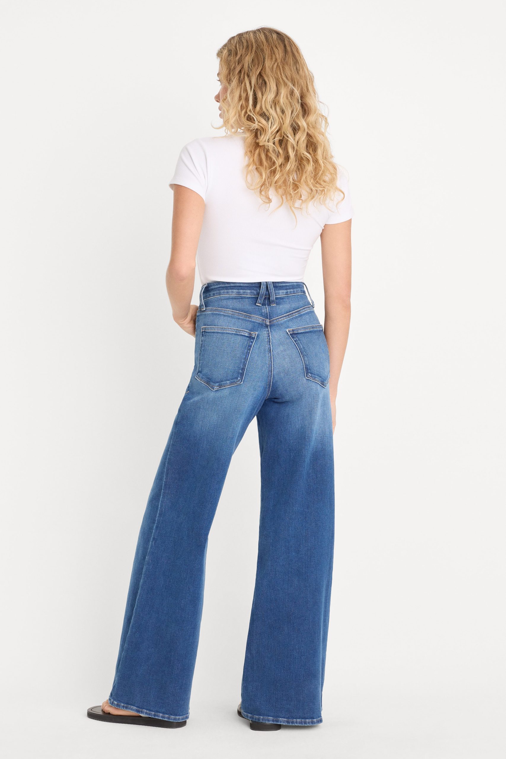 SOFT TECH GOOD WAIST PALAZZO JEANS | INDIGO1233 - Image 5