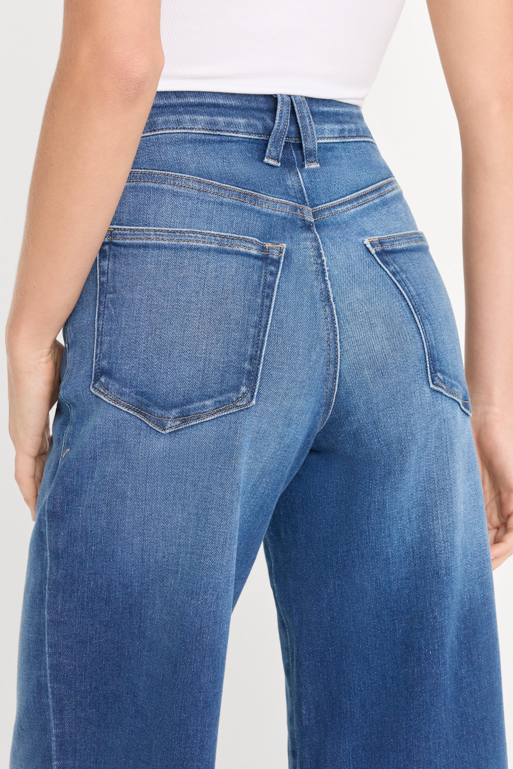 SOFT TECH GOOD WAIST PALAZZO JEANS | INDIGO1233 - Image 6
