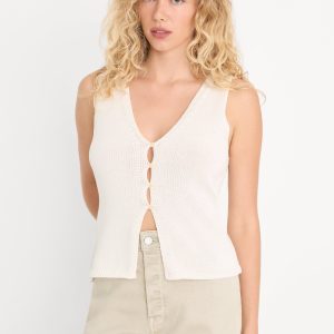 THE KNIT VEST | WHITE001