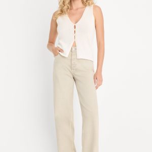 VINTAGE WIDE JEANS | SAND DUNE