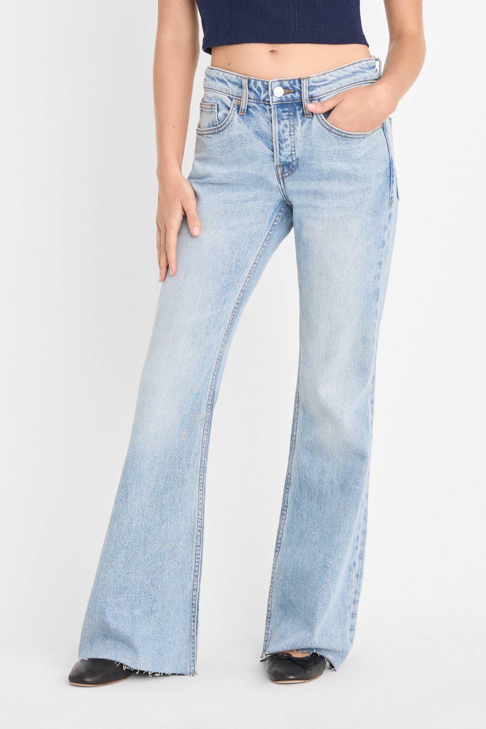 VINTAGE LOW RELAXED FLARE JEANS | INDIGO1288 - Image 2