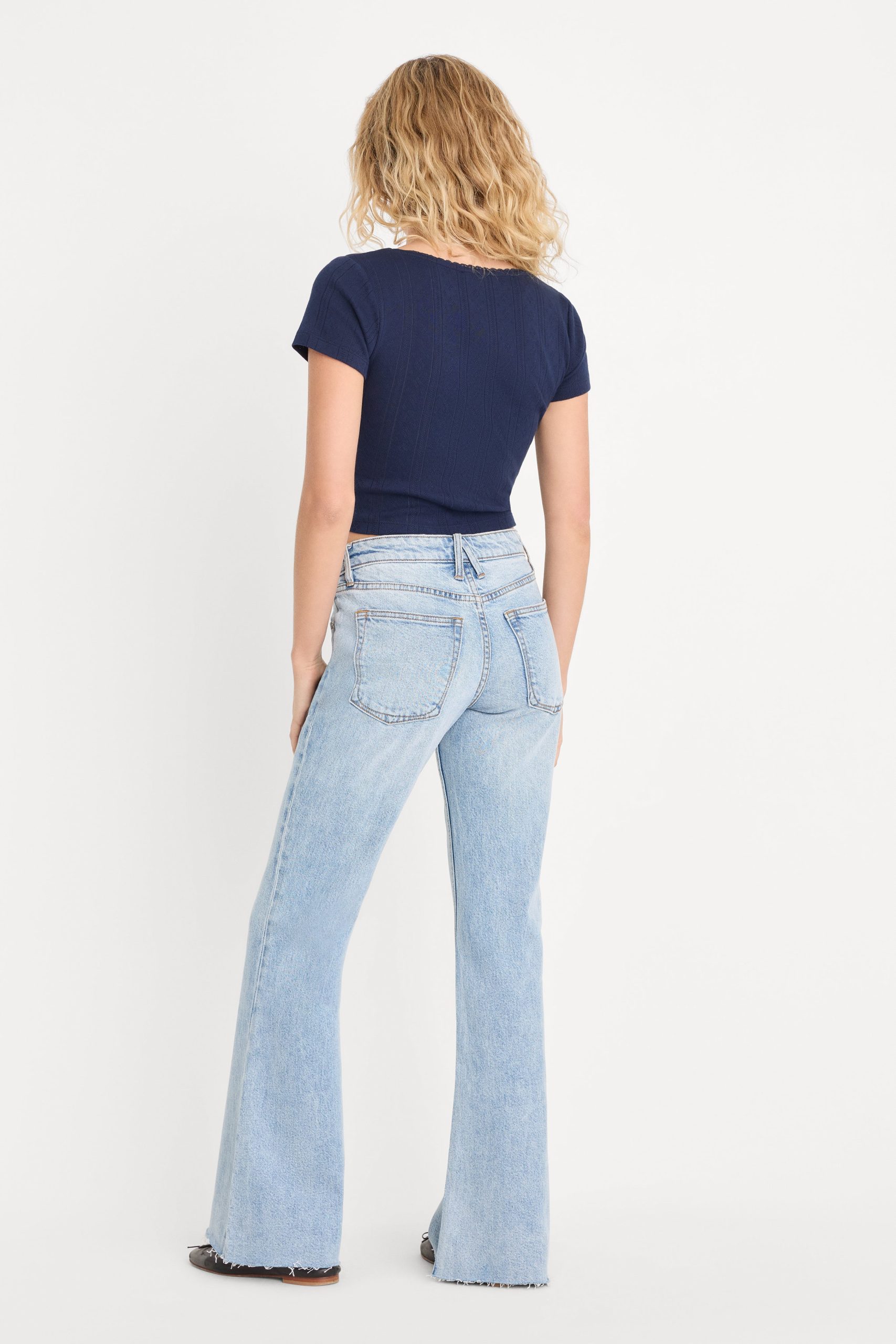 VINTAGE LOW RELAXED FLARE JEANS | INDIGO1288 - Image 5