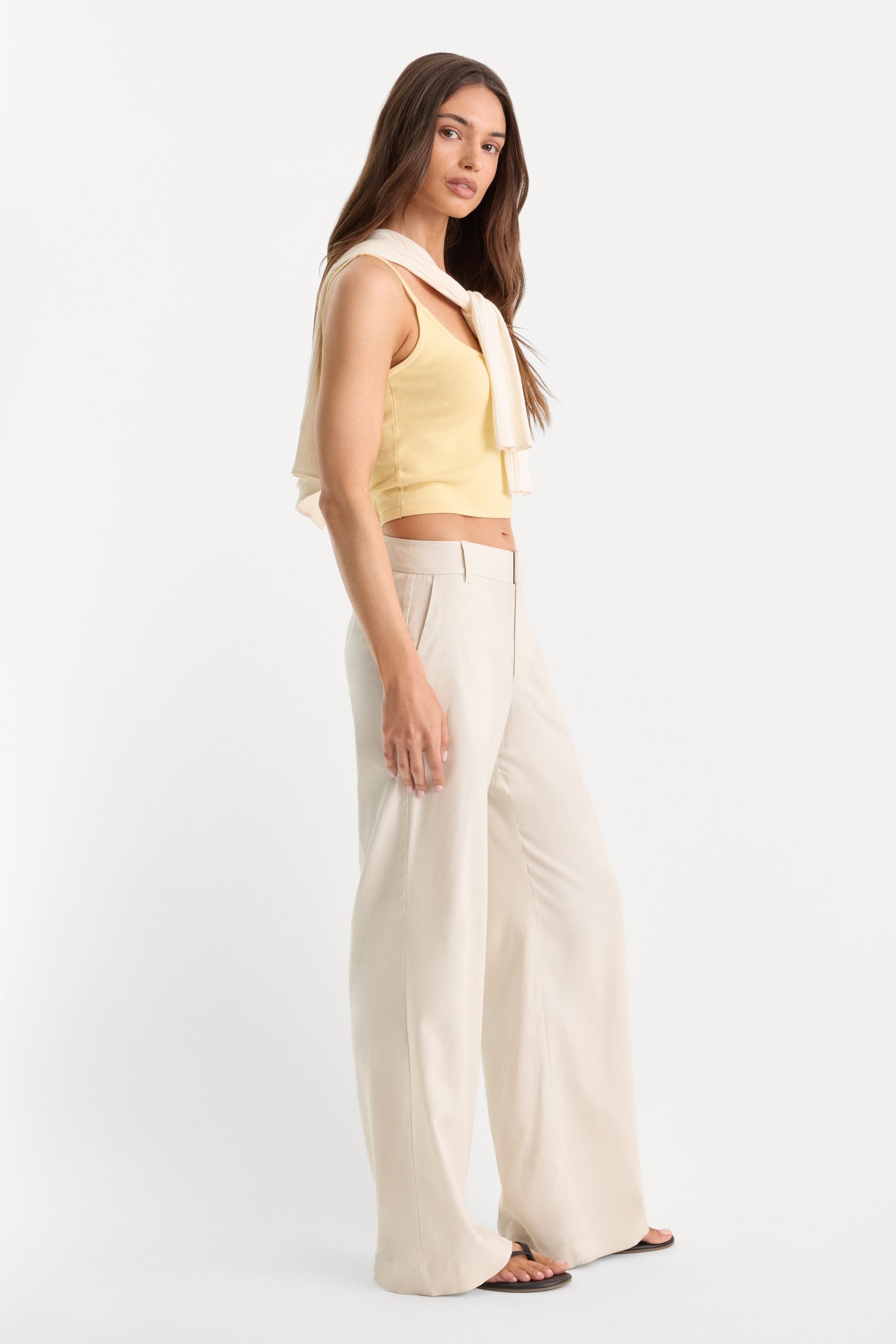 THE WIDE LEG LINEN TROUSER | LINO - Image 3