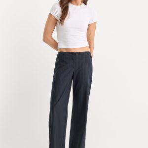 THE LOW RISE TROUSER | ROYAL STRIPE