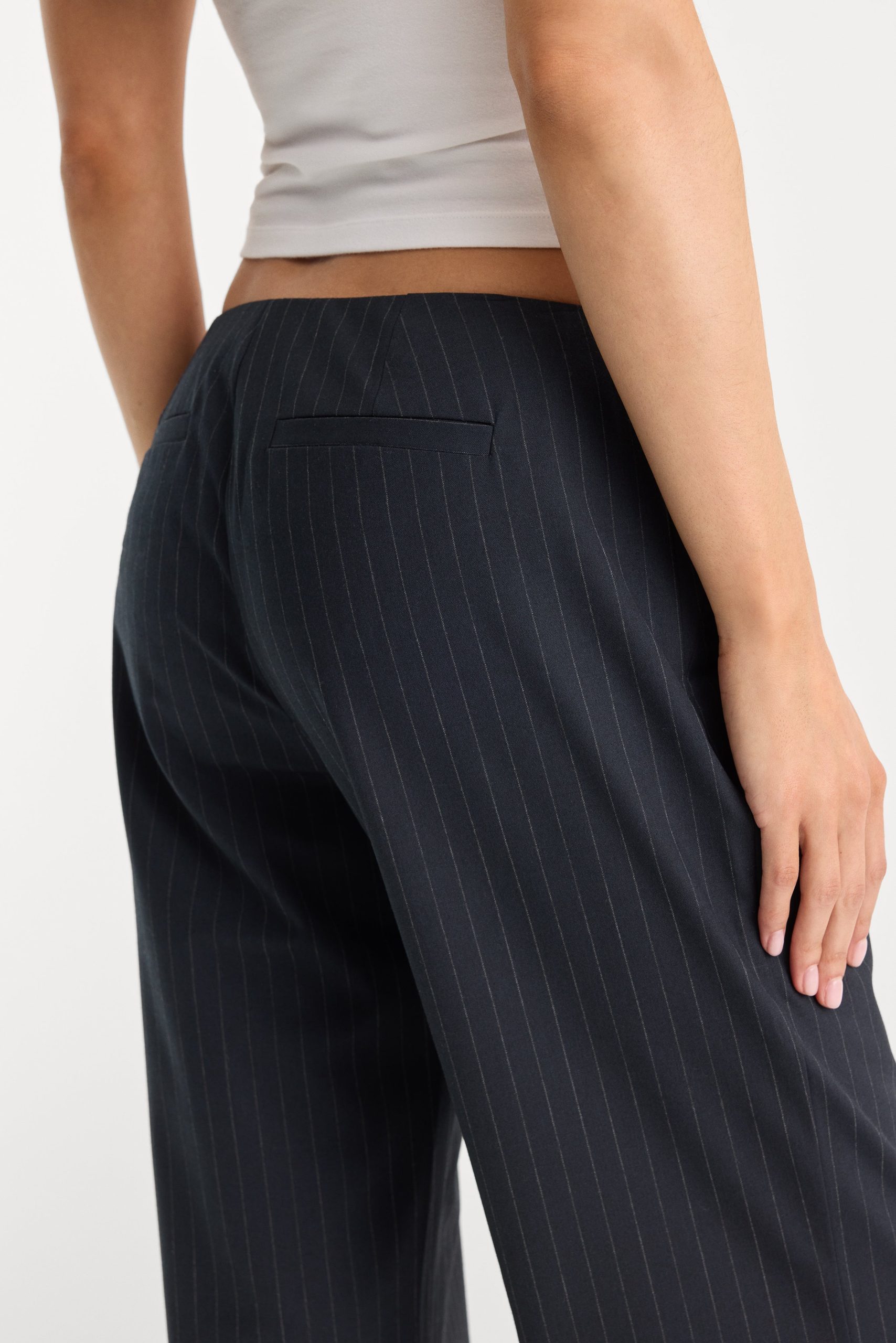 THE LOW RISE TROUSER | ROYAL STRIPE - Image 6