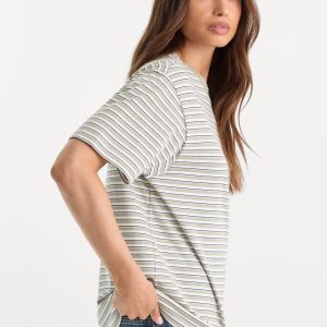 THE OVERSIZED TEE | CLASSIC STRIPE MOSSWELL