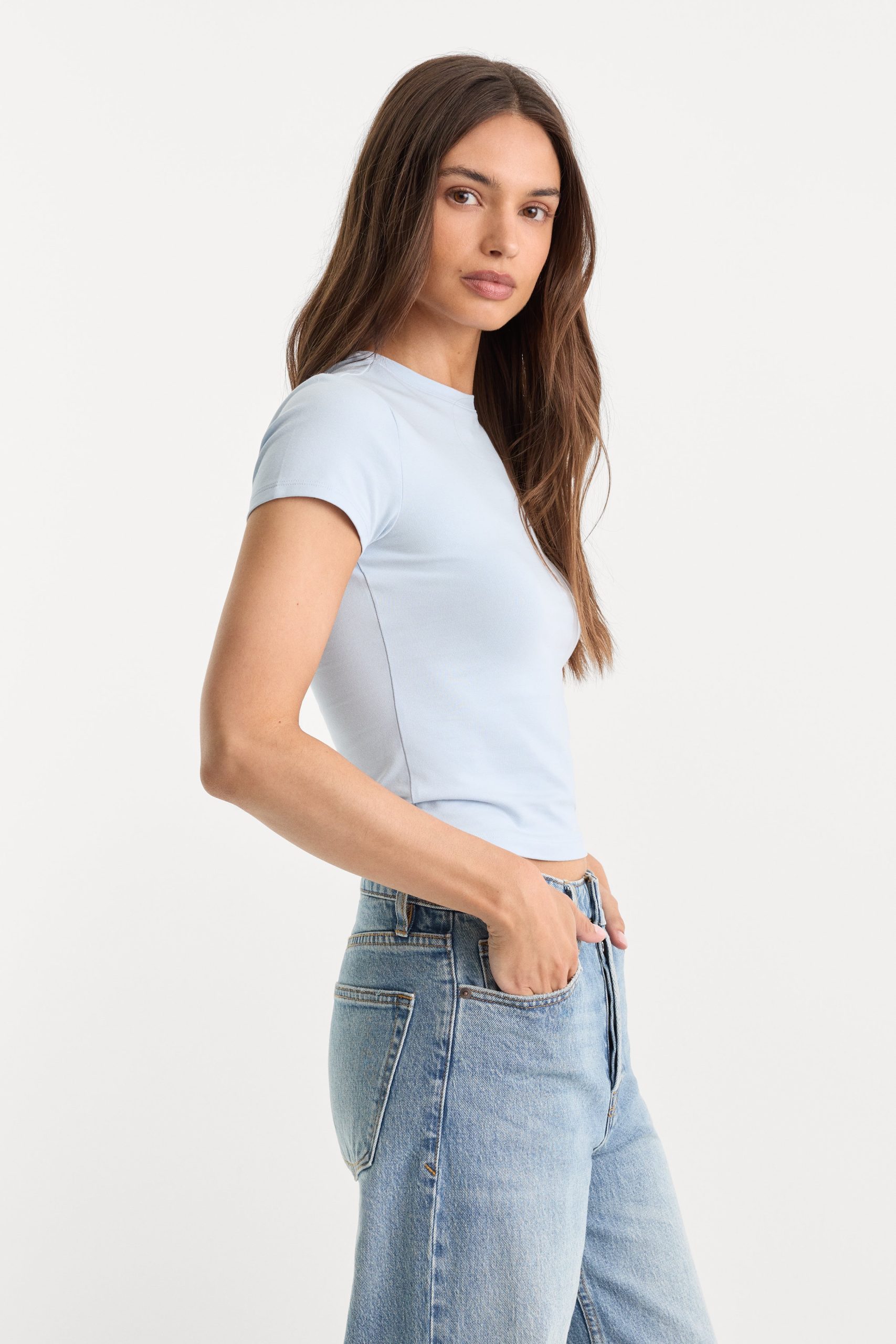 THE BABY TEE | SKY - Image 2