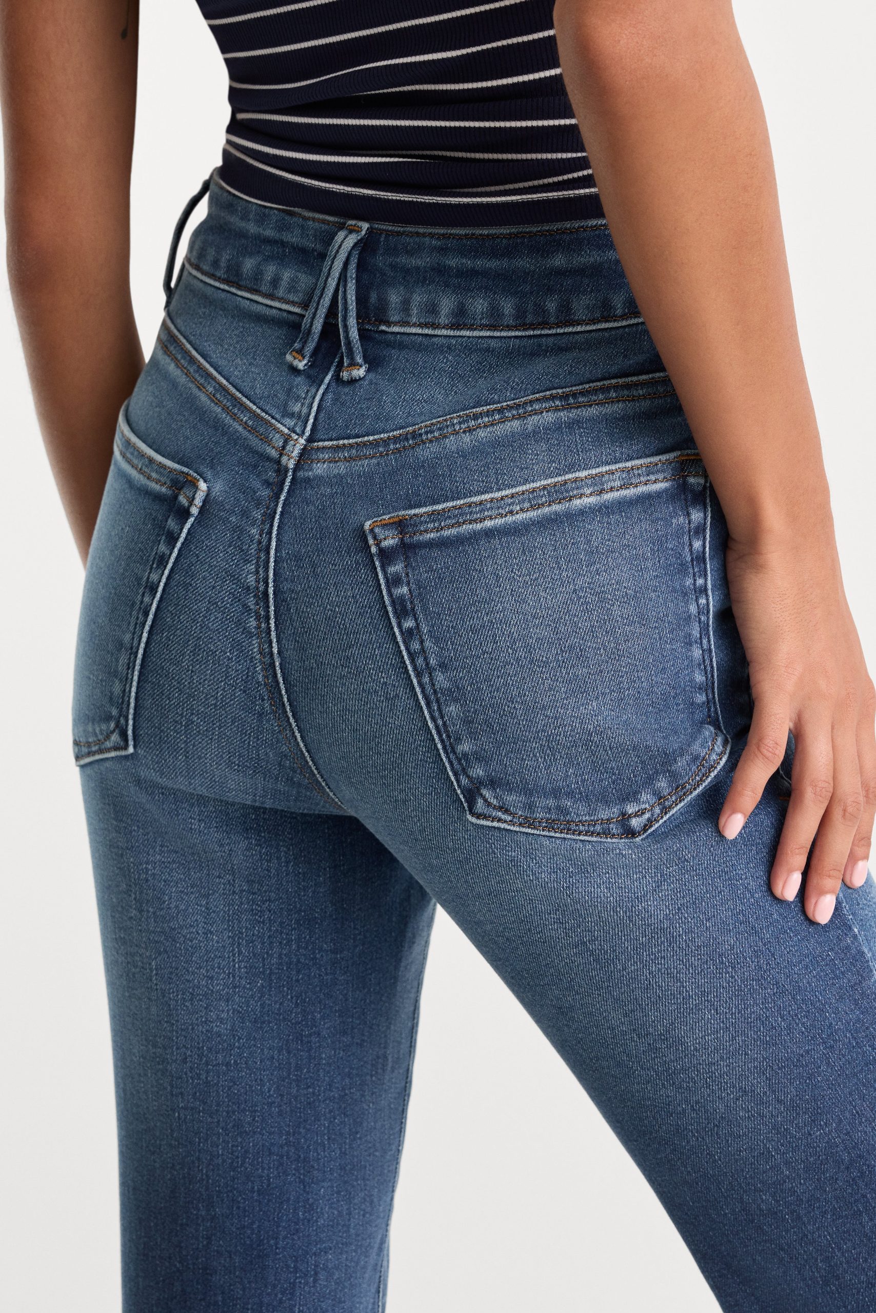 SOFT TECH GOOD PETITE FLARE JEANS | INDIGO1233 - Image 6