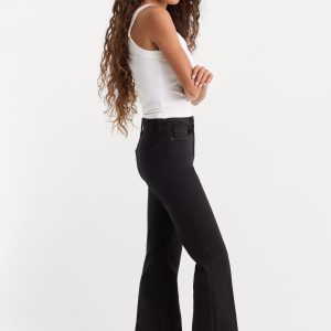 NEVER FADE GOOD PETITE FLARE JEANS | BLACK