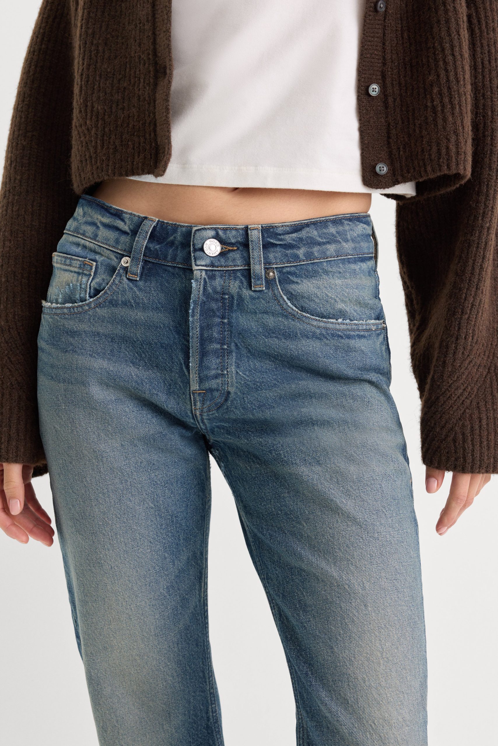 VINTAGE STRAIGHT ANKLE JEANS | INDIGO1282 - Image 4