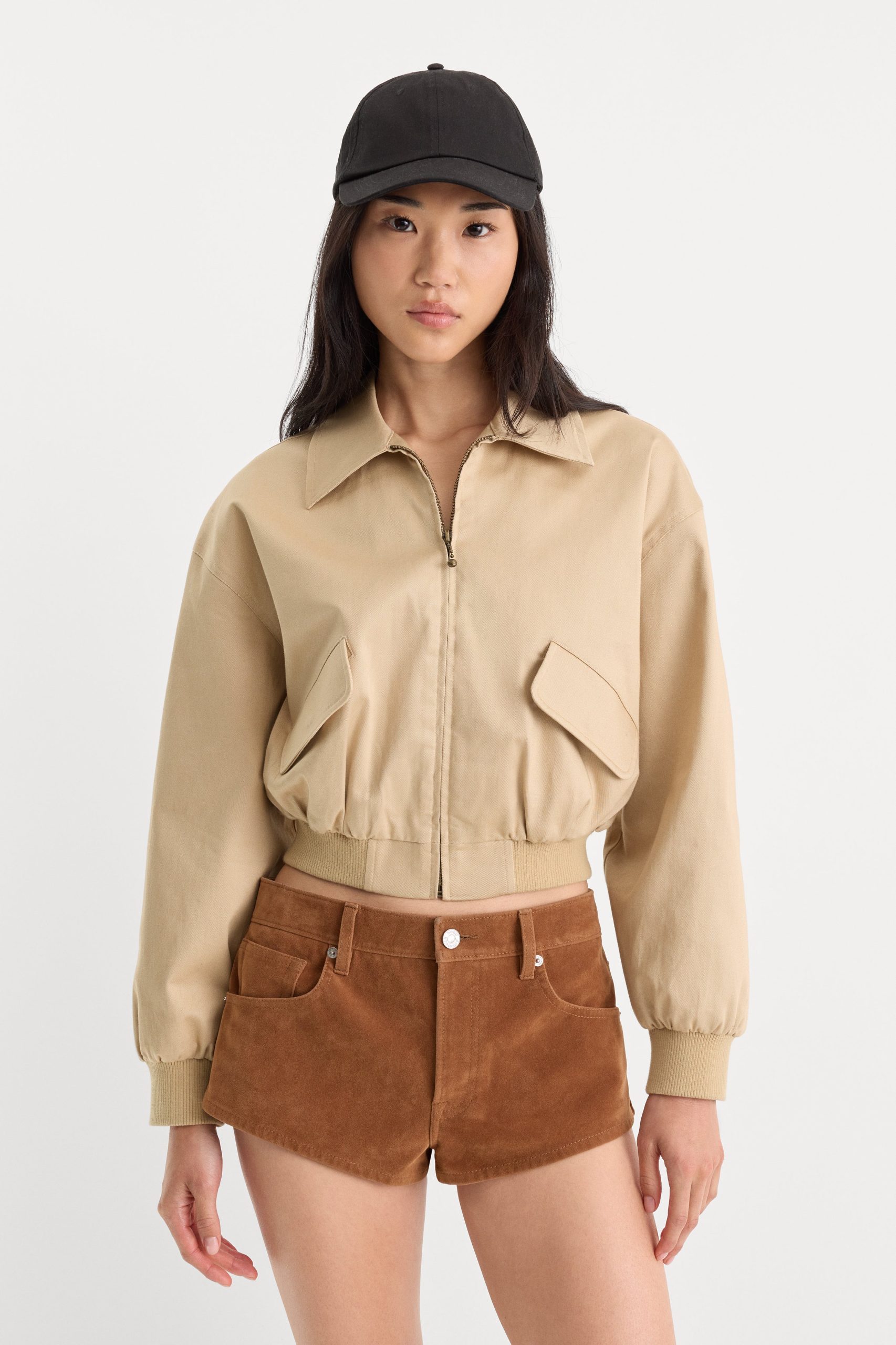 THE TWILL BOMBER JACKET | DUNE MIST