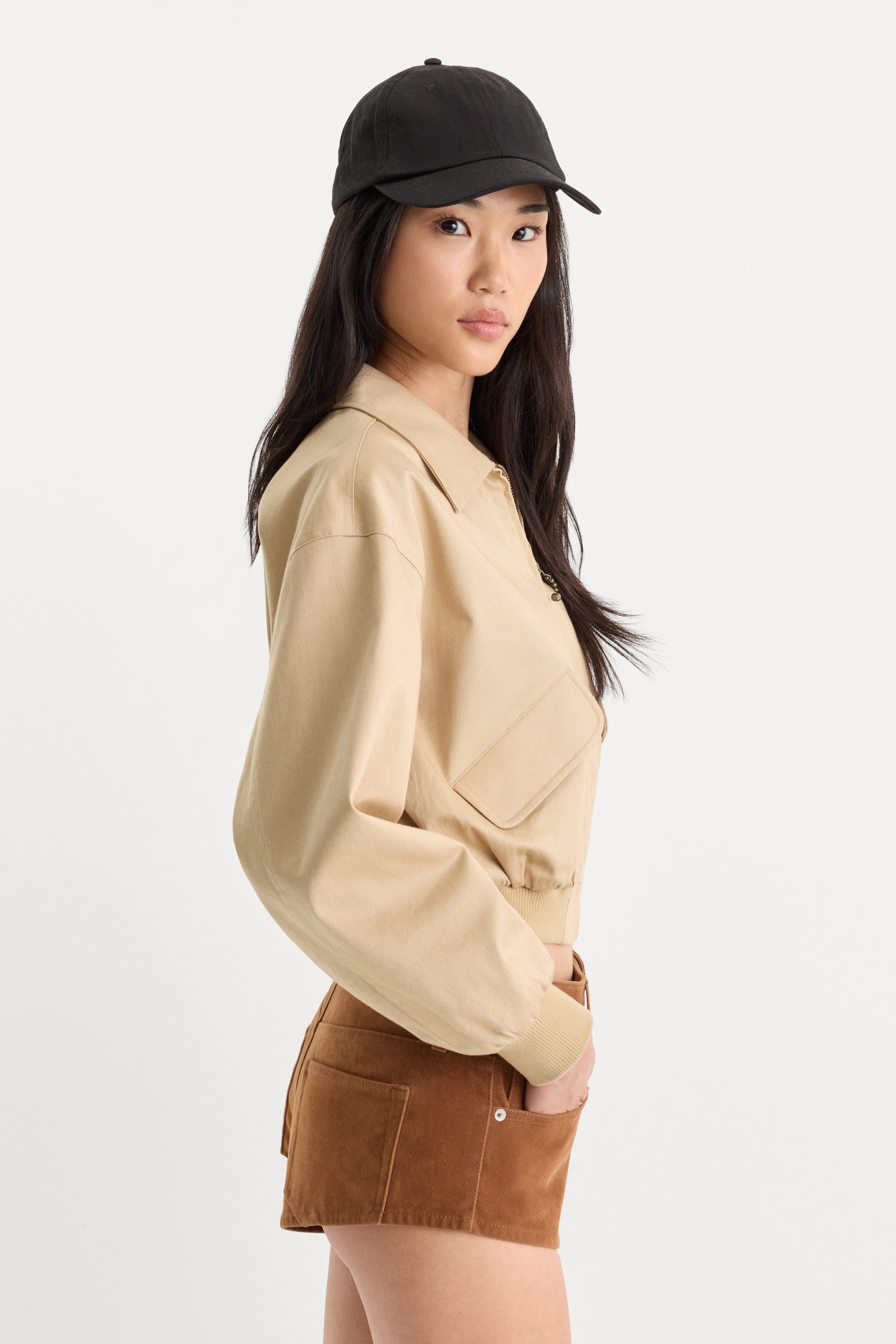THE TWILL BOMBER JACKET | DUNE MIST - Image 2