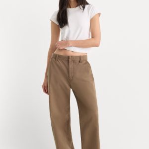 LOW SLUNG BAGGY TROUSER | TEA BARK