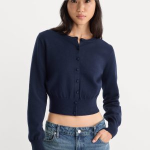 THE FINE KNIT CARDIGAN | NEW NAVY