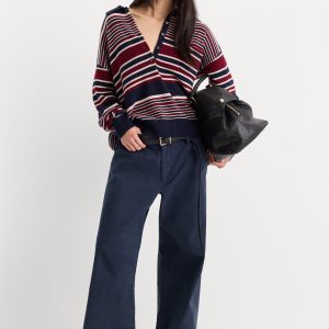 LOW SLUNG BAGGY TROUSER | NEW NAVY