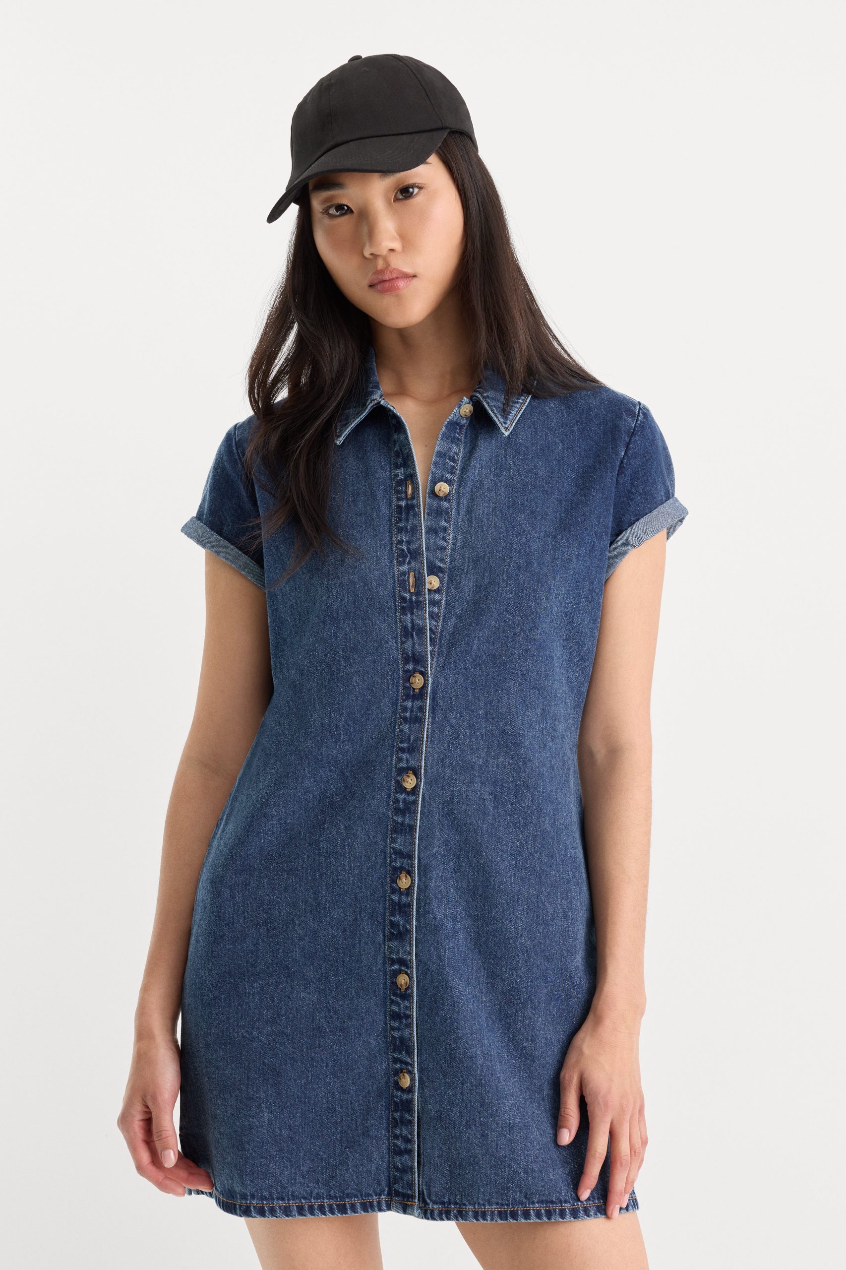THE DENIM POLO DRESS | ALCOVE - Image 3