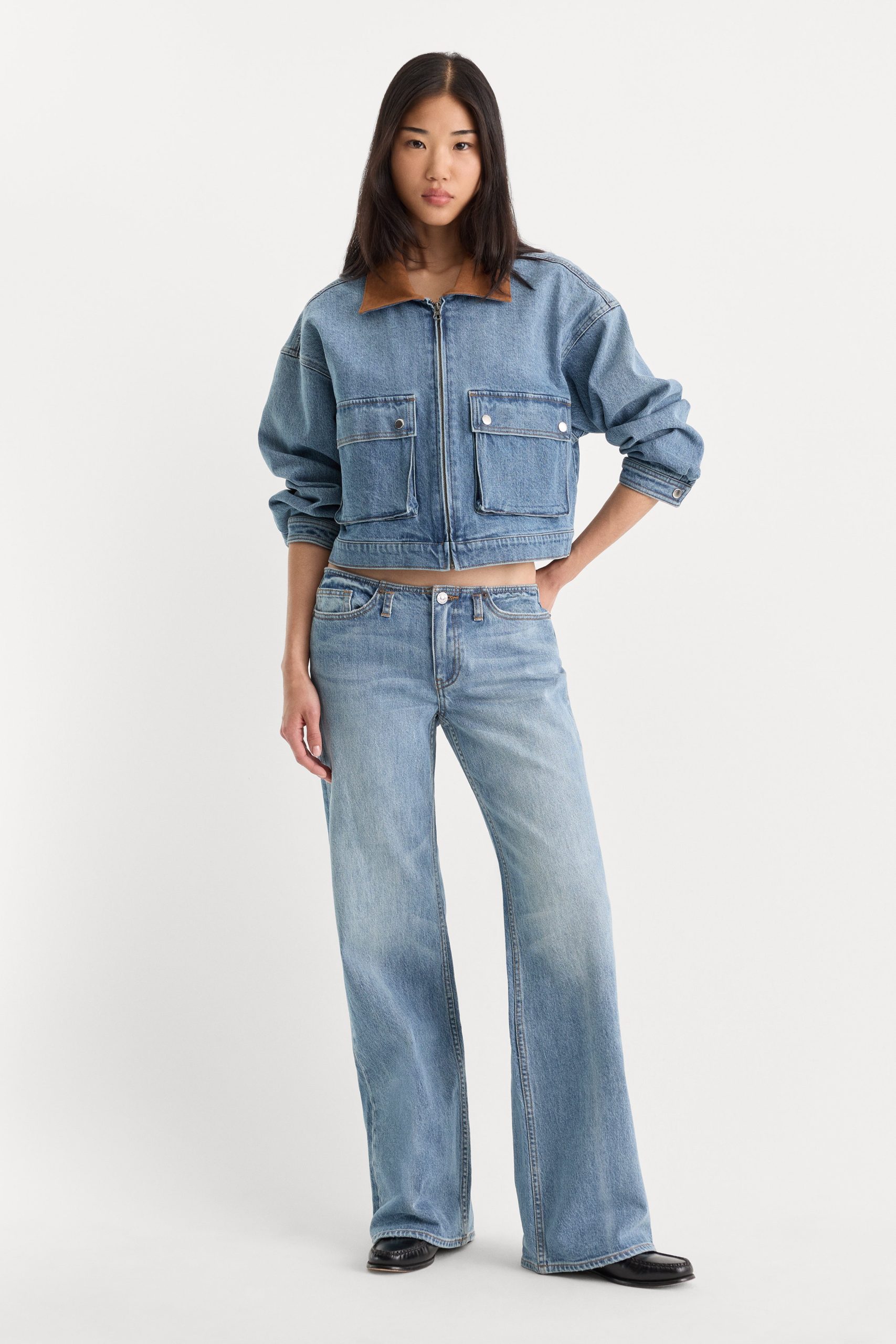 GHOST WAIST LOW LOOSE JEANS | AMBER - Image 2