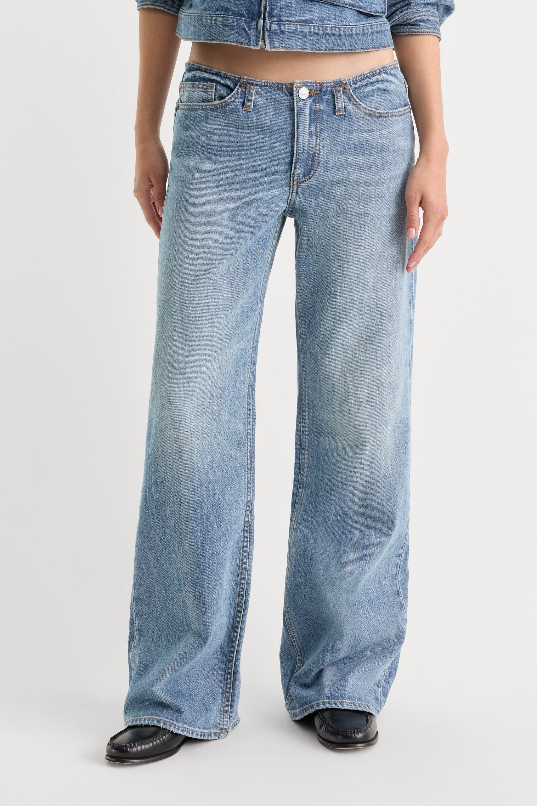 GHOST WAIST LOW LOOSE JEANS | AMBER - Image 3